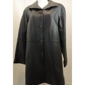 Black Leather Jacket Size Large